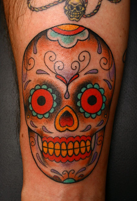 candy skull tattoo. sugar skull tattoo images.